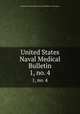 United States Naval Medical Bulletin. 1, no. 4, United States Navy Dept. Bureau of Medicine and Surgery 