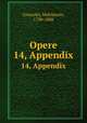 Opere. 14, Appendix, Cesarotti, Melchiorre, 1730-1808 