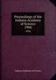 Proceedings of the Indiana Academy of Science. 1904, Indiana Academy of Science 
