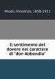 Il sentimento del dovere nel carattere di "don Abbondio", Miceli, Vincenzo, 1858-1932 