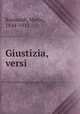 Giustizia, versi, Rapisardi, Mario, 1844-1912 