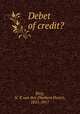 Debet of credit?, Berg, N. P. van den (Norbert Pieter), 1831-1917 