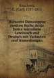 Horazens Damasippus zweiten Buchs dritte Satire microform Lateinisch und Deutsch mit Varianten und Anmerkungen, Kirschner, C. (Carl) 1787-1855 