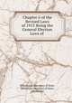 Chapter 6 of the Revised Laws of 1913 Being the General Election Laws of ., Minnesota, Secretary of State, Minnesota Secretary of State , Minnesota 