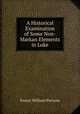 A Historical Examination of Some Non-Markan Elements in Luke, Ernest William Parsons 