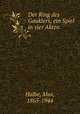 Der Ring des Gauklers, ein Spiel in vier Akten, Halbe, Max, 1865-1944 