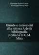 Giunte e correzioni alla lettera A della bibliografia siciliana di G.M. Mira, Giuseppe Salvo-Cozzo , Giuseppe Maria Mira 