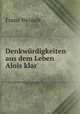 Denkwurdigkeiten aus dem Leben Alois klar