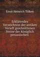 Erklrendes Verzeichniss der antiken Verieft geschnittenen Steine der Kniglich preussischen ., Ernst Heinrich Tolken 