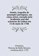 Osma, tragedia de assumpto portuguez, em cino actos; coroada pela Academia real das sciencias de Lisboa em 13 de maio de 1788, [Vimieiro, Theresa de Mello Breyner, condessa de] b. 1739 