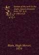 Syntax of the verb in the Anglo-Saxon chronicle from 787 A.D. to 1001 A.D., Blain, Hugh Mercer, 1874- 