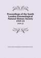 Proceedings of the South London Entomological & Natural History Society. 1919-21, South London Entomological and Natural History Society 