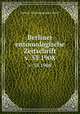 Berliner entomologische Zeitschrift. v. 53 1908, Berliner Entomologischer Verein 