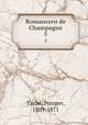 Romancero de Champagne. 5, Prosper Tarbe 