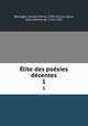 Elite des poesies decentes, Laurent Pierre Berenger 