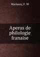 Aperus de philologie franaise, Mariassy, F. W 