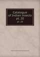 Catalogue of Indian insects. pt. 20, Indian Council of Agricultural Research 