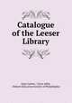 Catalogue of the Leeser Library, Isaac Leeser, Cyrus Adler, Hebrew Education Society of Philadelphia 