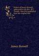 Letters of James Boswell, addressed to the Rev. W.J. Temple. Now first published from the original mss., James Boswell 