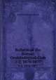 Bulletin of the Nuttall Ornithological Club. 1-2, 1876-1877, Nuttall Ornithological Club 