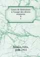 Cours de litterature a l