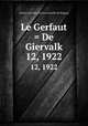 Le Gerfaut = De Giervalk. 12, 1922, Institut royal des sciences naturelles de Belgique 