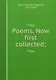 Poems. Now first collected;, Davis, Thomas Osborne, 1814-1845 