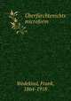 Uberfurchtenichts microform, Wedekind, Frank, 1864-1918 