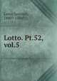Lotto. Pt.52, vol.5, Lotto, Lorenzo, 1480?-1556? 