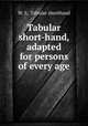 Tabular short-hand, adapted for persons of every age, W. S, Tabular shorthand 