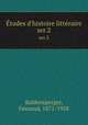 tudes d`histoire littraire. ser.2, Baldensperger, Fernand, 1871-1958 