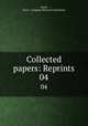 Collected papers: Reprints. 04, Parke, Davis & Company. Research Laboratory 