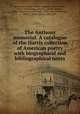 The Anthony memorial. A catalogue of the Harris collection of American poetry with biographical and bibliographical notes, Brown University. Library,Anthony, Henry Bowen, 1815-1884,Greene, Albert G. (Albert Gorton), 1802-1868,Harris, Caleb Fiske, 1818-1881,Stockbridge, John C. (John Calvin), 1818-1896 