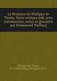 Le Bestiaire de Philippe de Than. Texte critique pub. avec introduction, notes et glossaire par Emmanuel Walberg, Philippe de Thaon, fl. 1120,Walberg, Emanuel, 1873- 