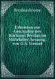 Urkunden zur Geschichte des Bisthums Breslau im Mittelalter, herausg. von G.A. Stenzel, Gustav Adolph Stenzel 