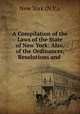 A Compilation of the Laws of the State of New York: Also, of the Ordinances, Resolutions and ., New York (N.Y.). 