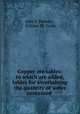 Copper ore tables: to which are added, tables for ascertaining the quantity of water contained ., John F. Penrose , William M. Grylls 