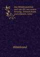 Das Hildebrandslied, nach der HS. von neuem herausg., kritisch bearb. und erlutert, nebst ., C. W. M. Grein 