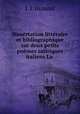 Dissertation littraire et bibliographique sur deux petits pomes satiriques italiens La ., L.J. Hubaud 