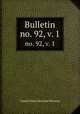 Bulletin. no. 92, v. 1, United States National Museum 