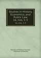Studies in History, Economics, and Public Law. 16, nos. 1-3, Faculty of Political Science, Columbia University 