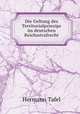 Die Geltung des Territorialprinzips im deutschen Reichsstrafrecht, Hermann Tafel 