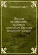 Herodas in mimiambis quatenus comoediam Graecam respexisse videatur, Hermann Krakert 