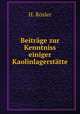 Beitrage zur Kenntniss einiger Kaolinlagerstatte, H. Rosler 