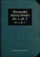 Slovanske starozitnosti. no. 1, pt. 1, 