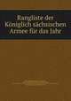 Rangliste der Koniglich sachsischen Armee fur das Jahr 1902, Kingdom Kriegs-ministerium 