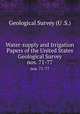 Water-supply and Irrigation Papers of the United States Geological Survey. nos. 71-77, Geological Survey (U .S.) 