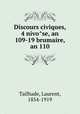 Discours civiques, 4 nivo?se, an 109-19 brumaire, an 110, Tailhade, Laurent, 1854-1919 