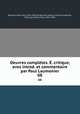 Oeuvres compltes. . critique, avec introd. et commentaire par Paul Laumonier. 08, 