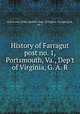 History of Farragut post no. 1, Portsmouth, Va., Dep